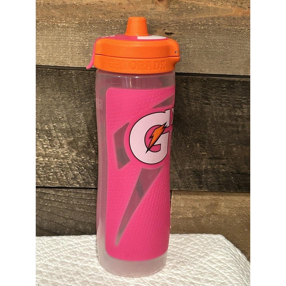 Gatorade‎ 30oz GX Water Bottle Orange Pink BPA Free USA Sports Football